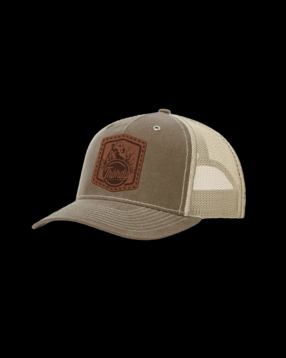 THORDY LEATHER PATCH HAT