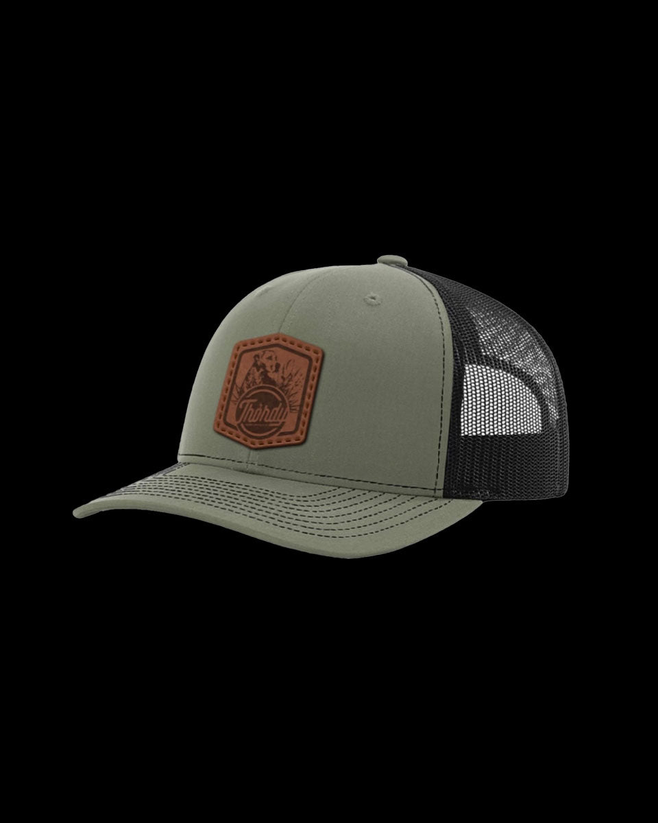 THORDY LEATHER PATCH HAT